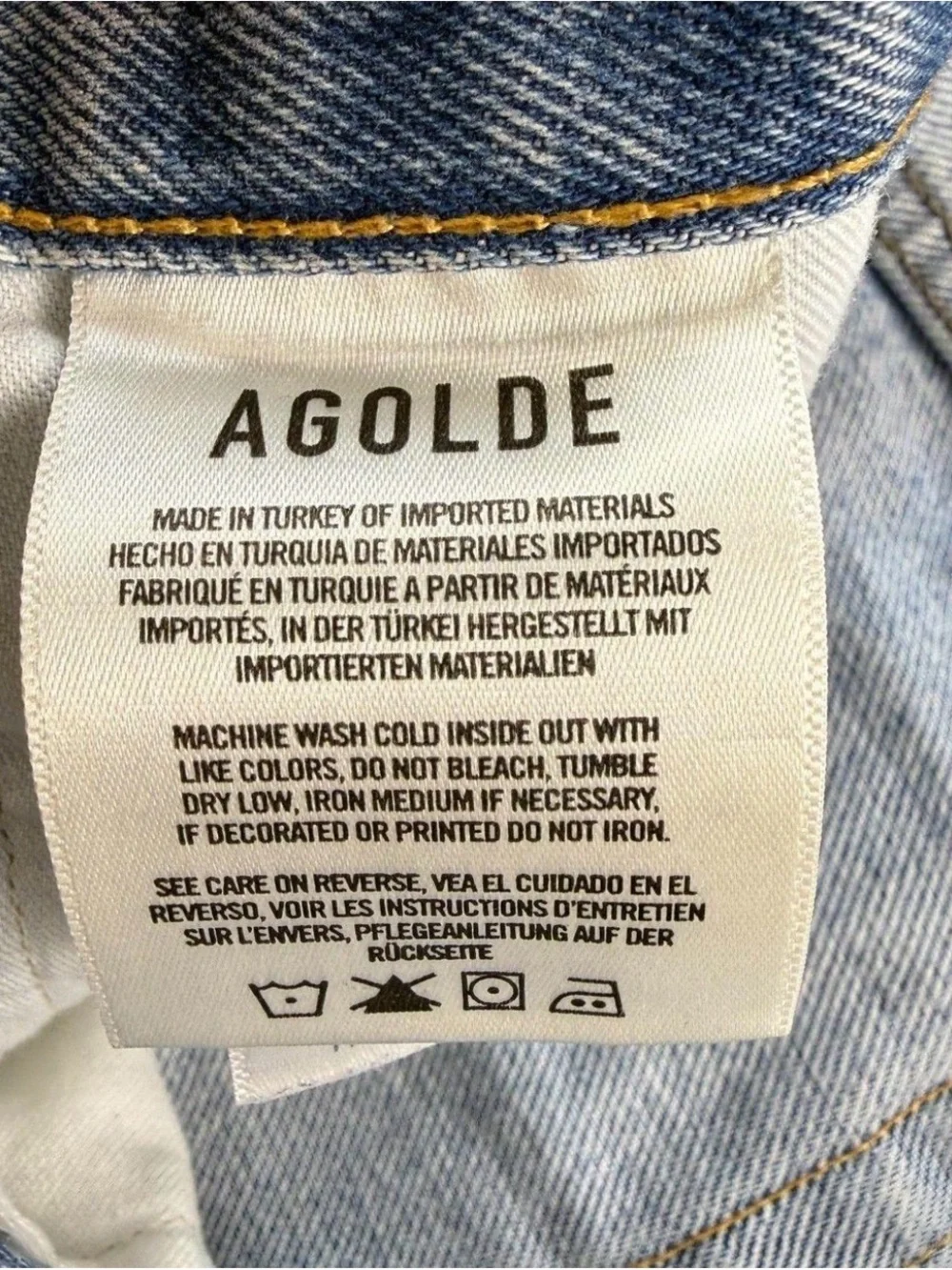 Agolde Parker Long Denim Shorts (size 22)